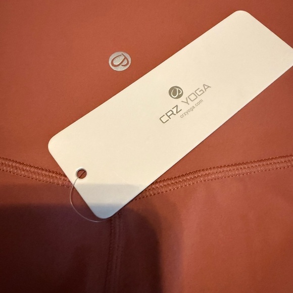 🌸 **CRZ YOGA Crossover High-Waist Leggings**  Size **XS (0/2) | Briar Rose | NWT - Picture 3 of 7